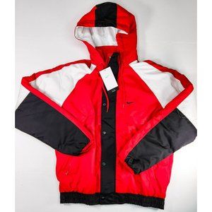 Nike DNA Force Jacket Men's Full Zip Hooded Coat Black Red White DQ6198-657